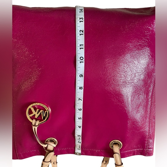 Beautiful eye catching fuscia pink patent leather tote. By Michael Kors. - Picture 5 of 14